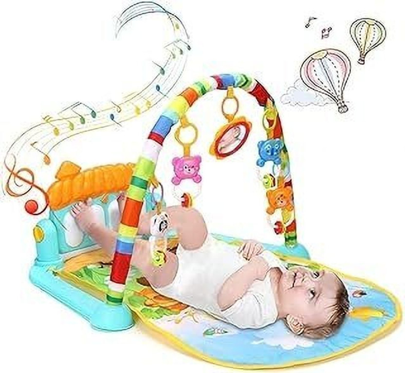 gumiyt 5 in 1 Indian Musical Keyboard Mat Baby Piano Gym Mat Gym & Fitness Rack(Multicolor)