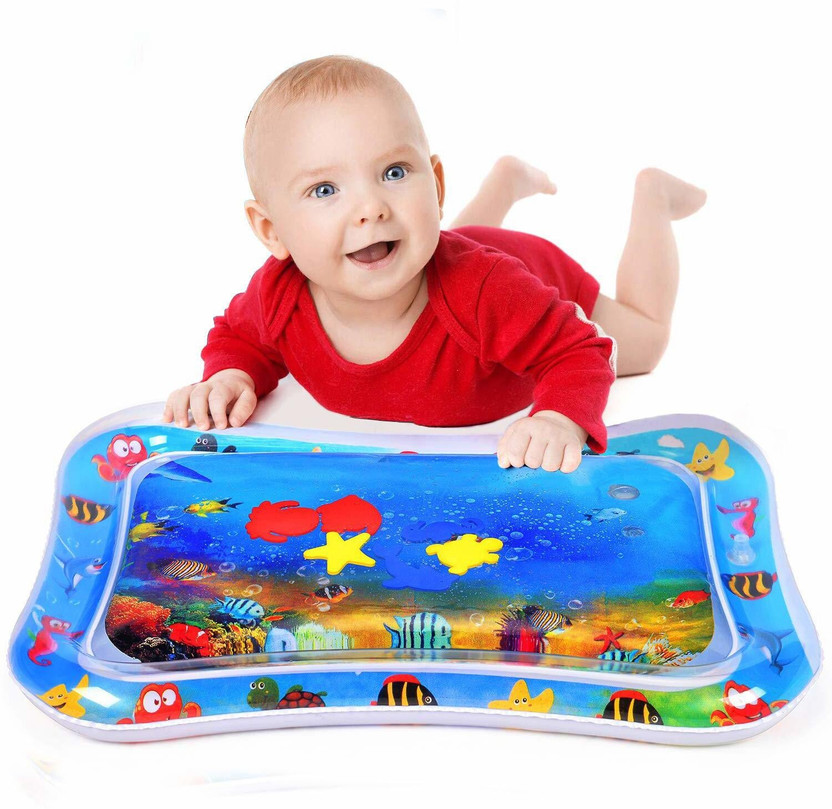 Pulsbery Activity Inflatable Mat, Activity Play Indoor & Outdoor Water Play Mat for Baby Inflatable Swimming Mats(Blue)