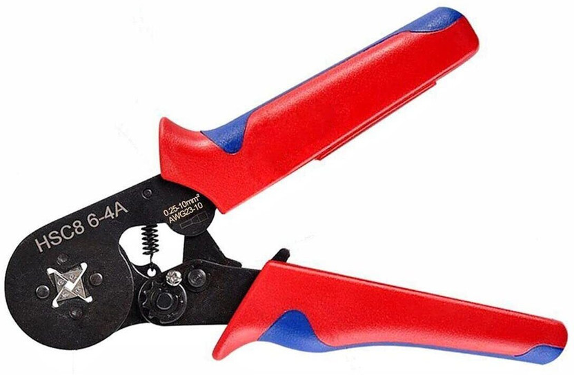 JANCOM Ferrule Crimping Kit Self adjustable Ratchet Wire Crimper Plier Terminal Set Ferrule Crimping Plier Self Adjusting Electrician Ratchet Crimper Plier Manual Crimper