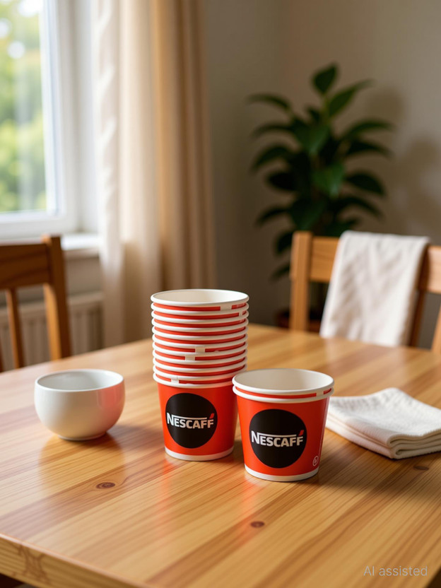 Muddin Ecommerce Pack of 120 Paper K-DISPOSABLE-PAPER-TEA-COFFEE-CUP-P120(Red, White, Cup)