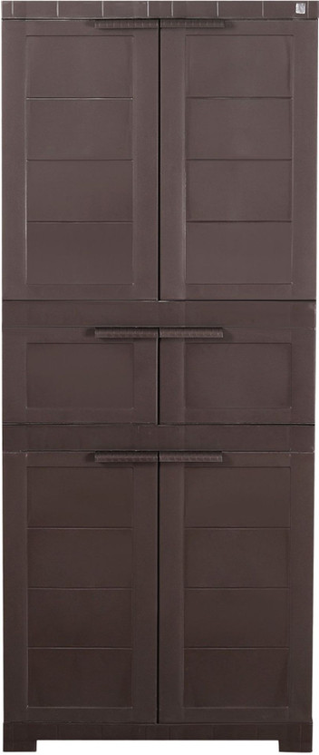 Cello Cello Novelty Triplex - Ice Brown Plastic Cupboard(Finish Color - Ice Brown, DIY(Do-It-Yourself))