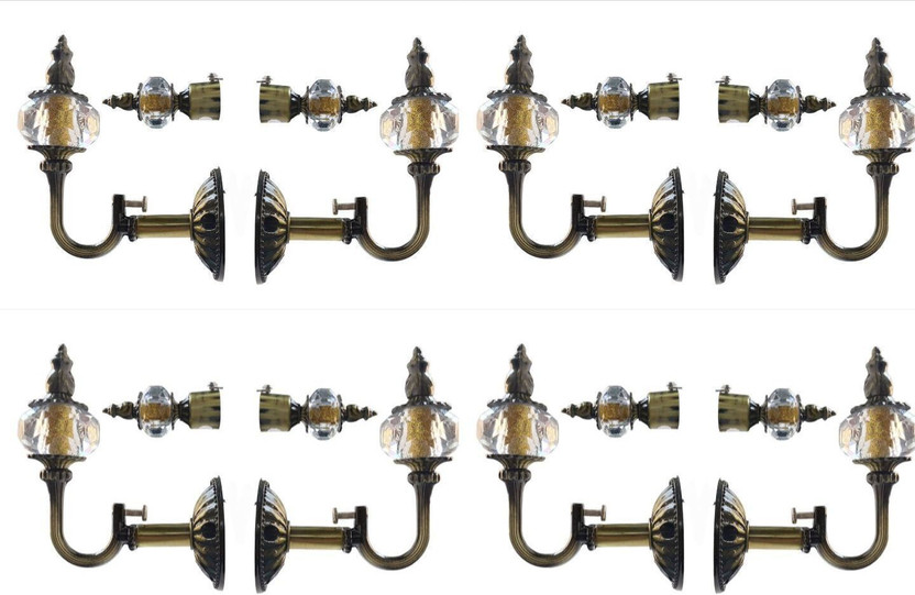 Aim Multicolor Curtain Knobs Metal(Pack of 8)