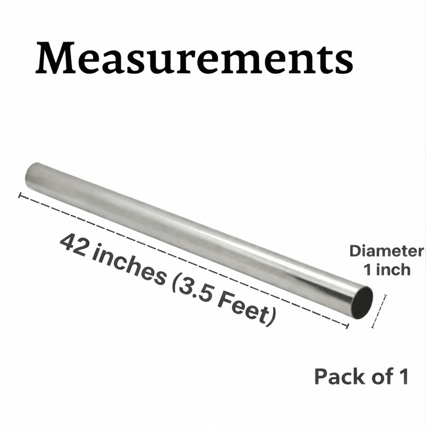 Charvi Charvi Silver Curtain Rods Metal(Pack of 1) - Flipkart Deal