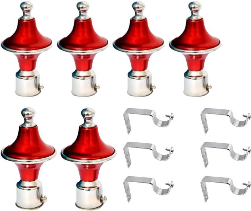 TS Suhani Red Rod Rail Bracket, Curtain Knobs Metal Price in India Buy TS Suhani Red Rod Rail