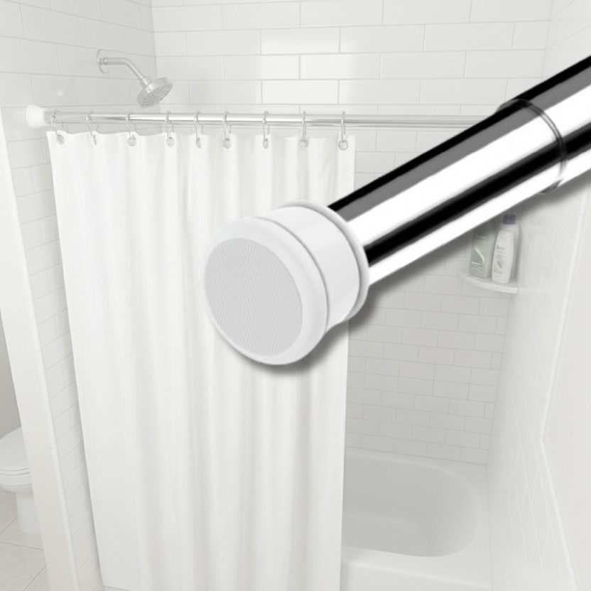 Cantil White Curtain Rods(Pack of 1)