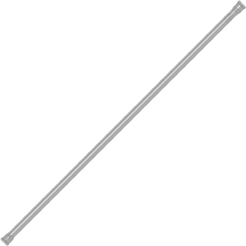 HomeCloud Grey Curtain Rods Metal(Pack of 1)