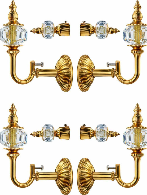 Aim Gold Curtain Knobs Metal(Pack of 4)
