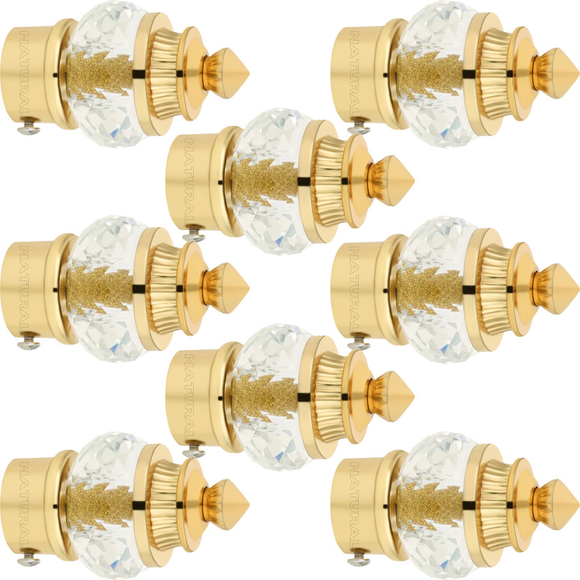 NATURAL NATURAL Gold Curtain Knobs Metal - Flipkart Deal