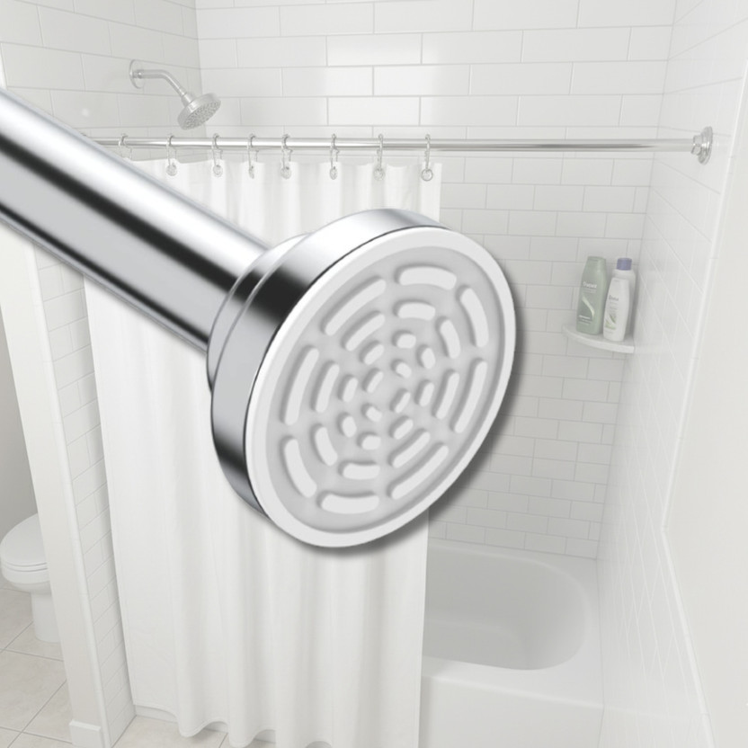 Cantil Silver Curtain Rods(Pack of 1)