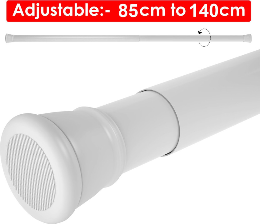 Story@home White Curtain Rods Metal(Pack of 1)