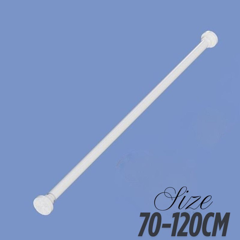 HomeCloud White Curtain Rods(Pack of 1)