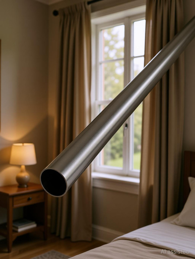 Jangirh Silver Curtain Rods Metal(Pack of 1)