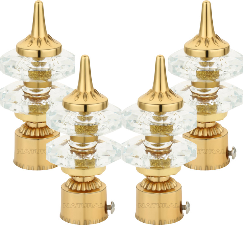NATURAL Gold Curtain Knobs Metal