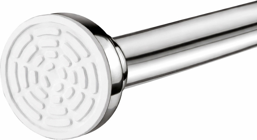 VastraRod Silver Curtain Rods Metal(Pack of 1)
