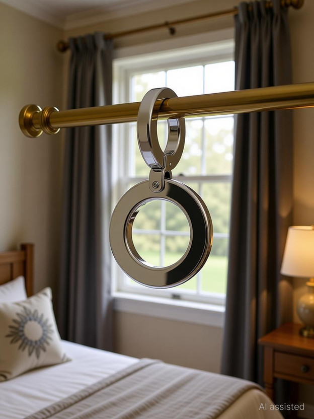 Loom Loom Creations Silver Curtain Rings, Curtain Hooks, Curtain Knobs(Pack of 24) - Flipkart Deal