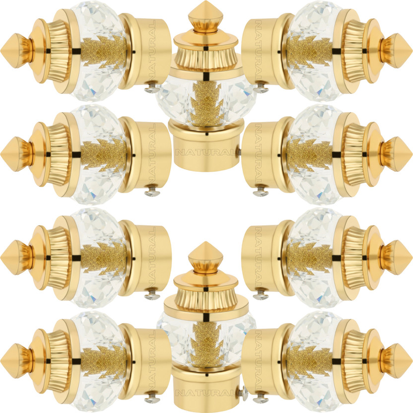 NATURAL Gold Curtain Knobs Metal