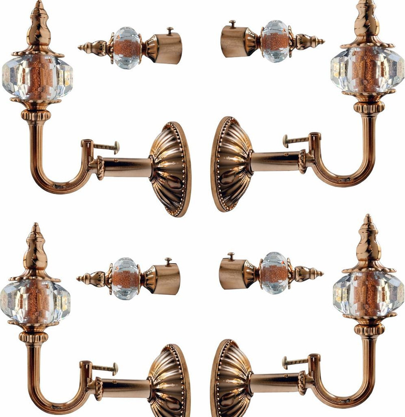 Aim Multicolor Curtain Knobs Metal(Pack of 4)