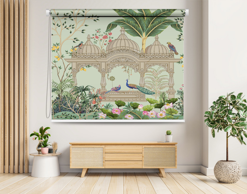 pakerdecor Roller Blind Cord Drawn On Window(Polyester, Aluminium, 123 cm x 123 cm, (4.04 ft x 4.04 ft))