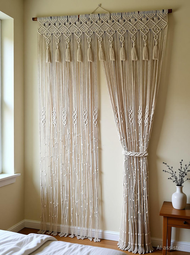AFHANDICRAFTED AFHANDICRAFTED 213 cm (7 ft) Door Cotton Semi Transparent Curtain Single Curtain(Natural White, Self Design, Self Design, Self Design) - Flipkart Deal