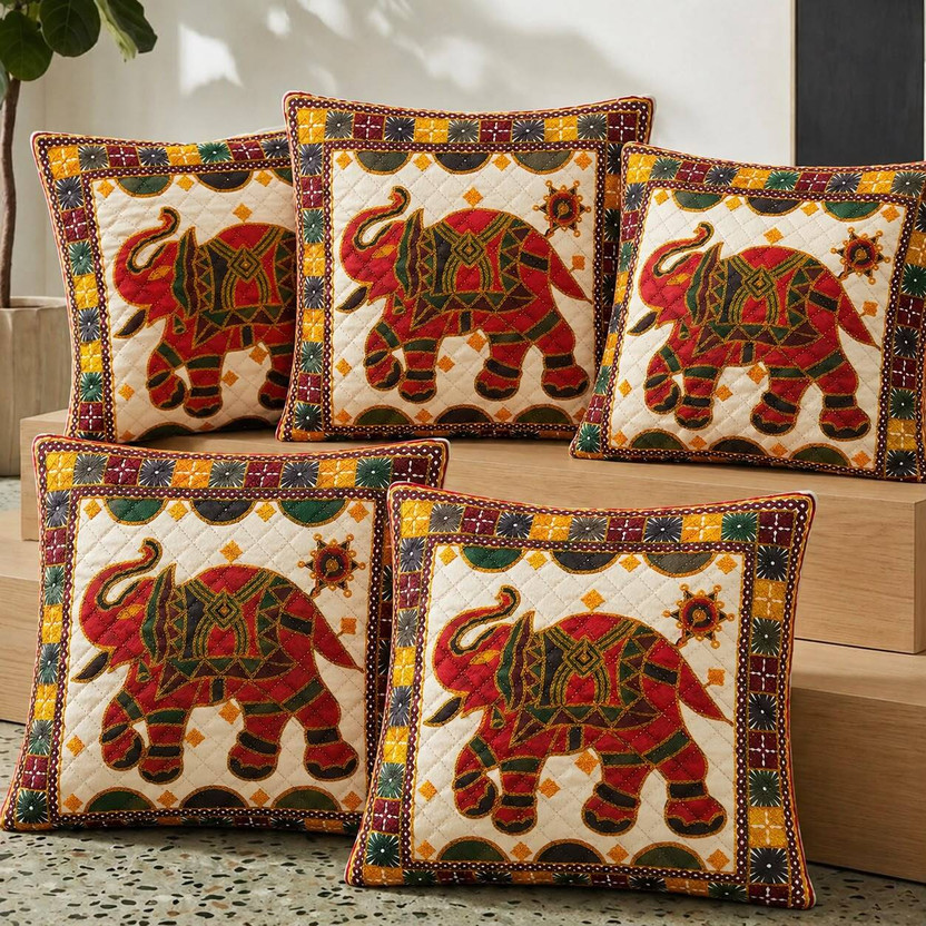 BALLEY BALLEY Velvet Cushions Cover(40.5 cm*40.5 cm, Pack of 5, Multicolor) - Flipkart Deal