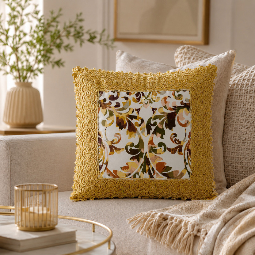 Rawta Rawta Weaves Polycotton Cushions Cover(40 cm*40 cm, Pack of 5, Multicolor, Yellow, White) - Flipkart Deal