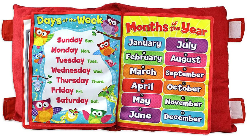 BHVMEY Soft Padded Learning Toy – India Based Fabric Book(Multicolor)