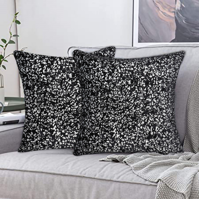 Tesmare Tesmare Velvet Cushions Cover(40 cm*40 cm, Pack of 5, Black) - Flipkart Deal