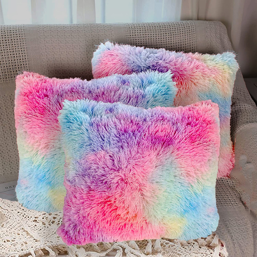 PICKKART Faux Silk Cushions Cover(40 cm*40 cm, Pack of 3, Cream)