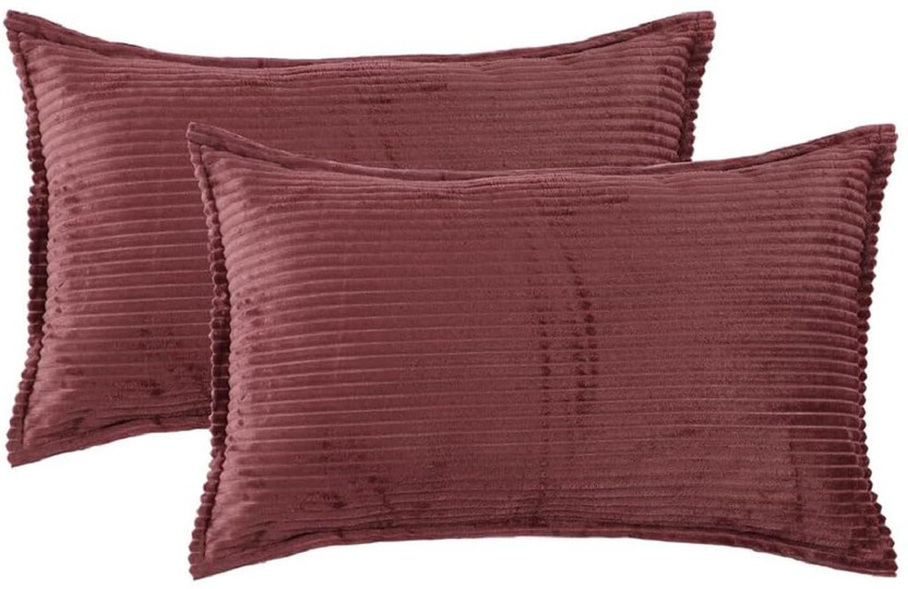 PRINDA Velvet Pillows Cover(45.72 cm*71.12 cm, Pack of 2, Purple)