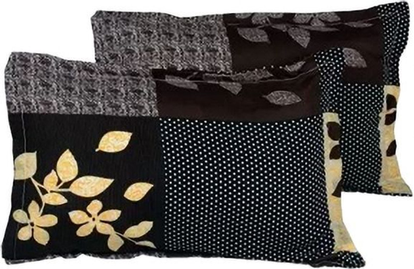 KITTUZ KRAFT Microfiber Pillows Cover(42 cm*68 cm, Pack of 2, Brown)