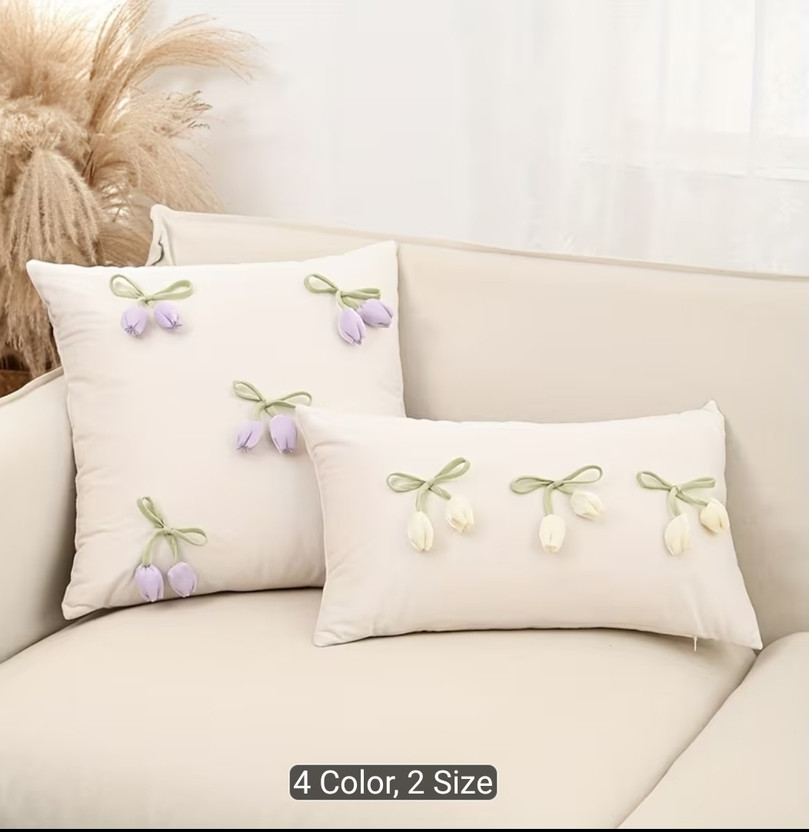 SNOW SNOW FAIRY Satin Cushions & Pillows Cover(11 cm*19 cm, Pack of 2, Cream) - Flipkart Deal