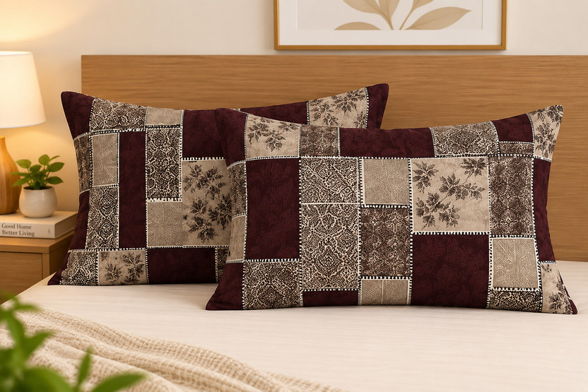Amrange Amrange Microfiber Pillows Cover(43 cm*69 cm, Pack of 2, Brown) - Flipkart Deal