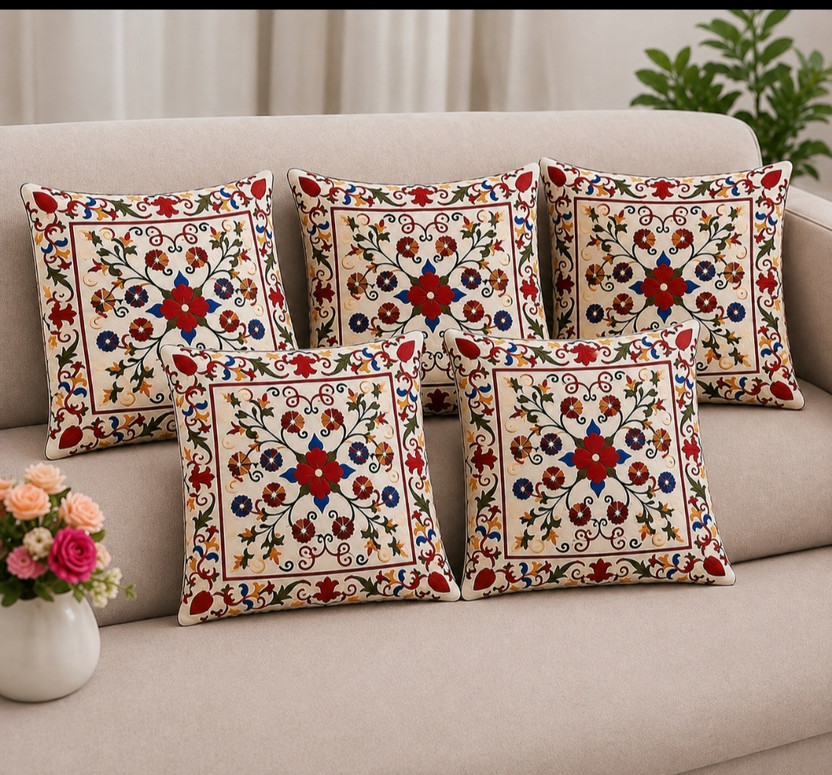 MasterTextiles MasterTextiles Cotton Cushions Cover(40 cm*40 cm, Pack of 5, Multicolor) - Flipkart Deal