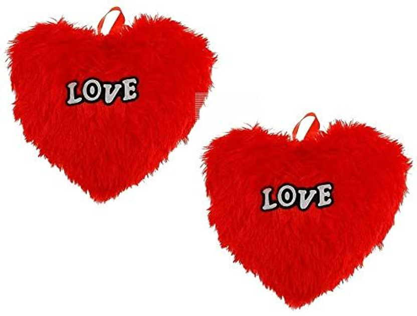 KDG Polycotton Cushions & Pillows Cover(40 cm*35 cm, Pack of 2, Red)