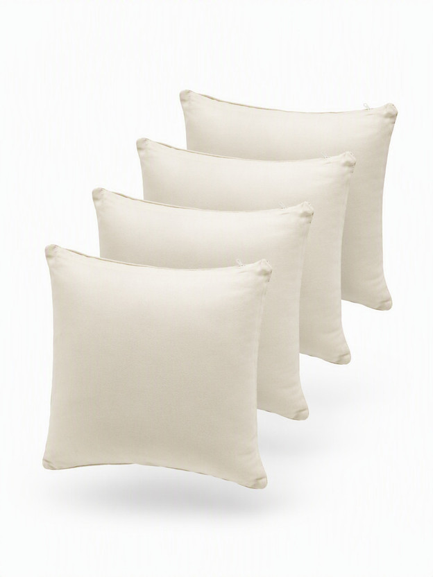 Real Real Desi Chenille Cushions Cover(40 cm*40 cm, Pack of 4, Cream) - Flipkart Deal