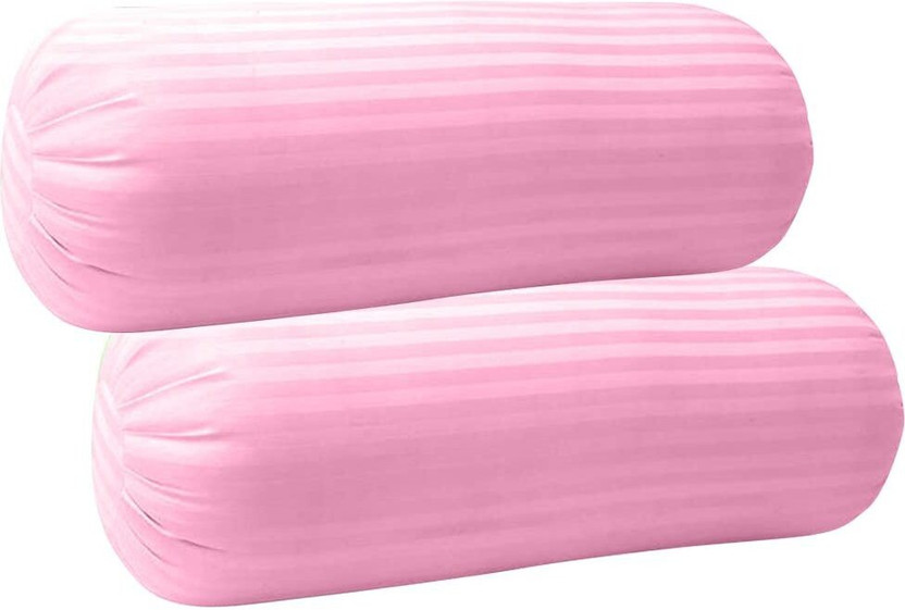 Trance Trance Home Linen Cotton Bolsters Cover(41 cm*81 cm, Pack of 2, Pink) - Flipkart Deal