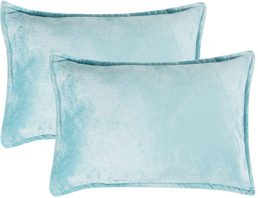 PRINDA Velvet Pillows Cover(45.72 cm*71.12 cm, Pack of 2, Light Blue)