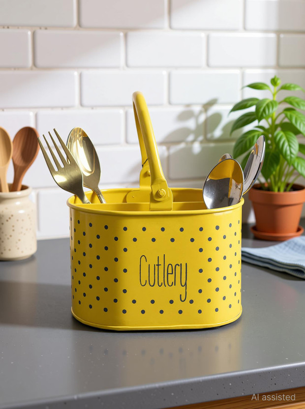 SONE SONE KEY CHIDIYA Empty Cutlery Holder Case(Yellow  Holds 25 Pieces) - Flipkart Deal