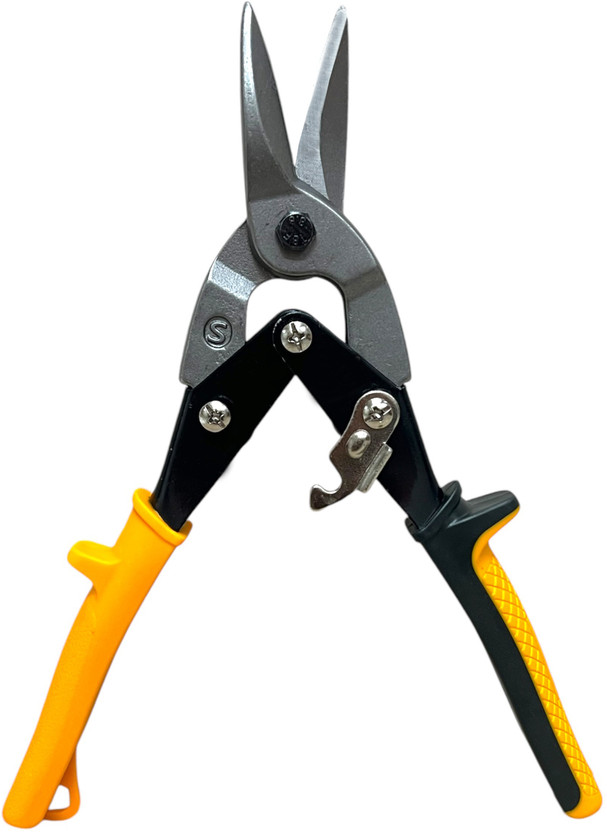 STAYGROW Heavy Duty 10-Inch Aviation Snips Tin Cutter | Sheet Metal Cutting Scissors Professional Sheet Metal Cutter Scissors | Heavy Duty Tin Cutter Hand Tool Metal Cutter