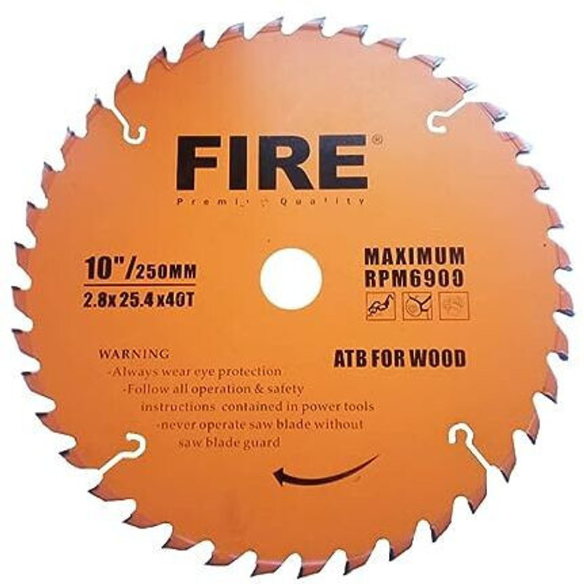 B K Jagan and Co Cutting Blade Cutting Blade Circular Saw Blade TCT ATB For Wood (10" X 40T) Wood Cutter
