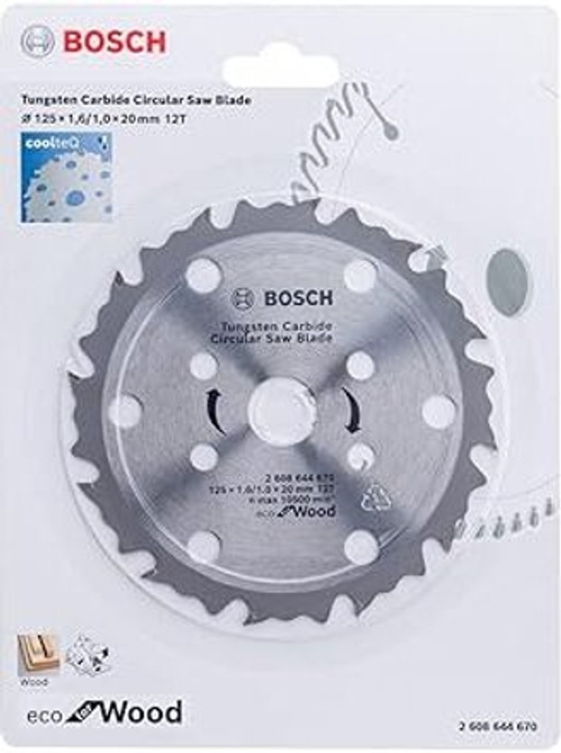 BOSCH Circular Saw Blade 125x1,6/1,0x20x12T Wood Cutter
