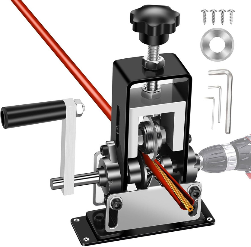 JEKEMI Manual Wire Stripping Machine ,Tool for 0.04”-1” Scrap Wire Stripper Tool for Scrap Copper Recycling Wire Cutter