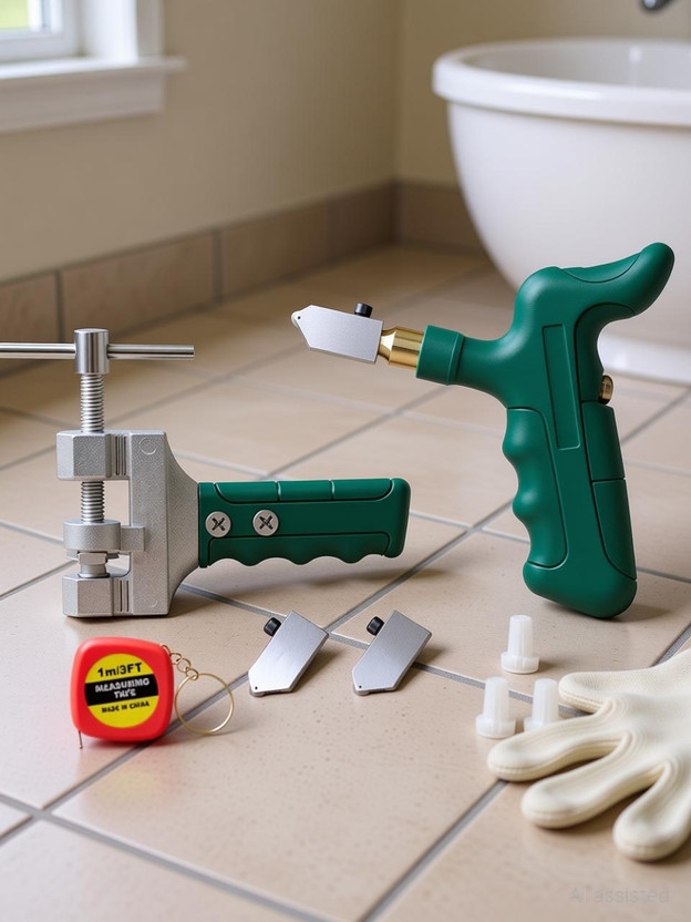 Heptik Glass Tiles kit T Type Manual Glass Tile Opener Ceramic Tile Cutting Glass Cutter