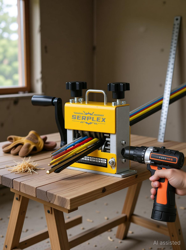 PROBEROS Dual Mode Multi Wire Stripper Tool Wire Stripper Machine 2 in 1 Drill Operated Manual Cable Stripping Tool Wire Cutter