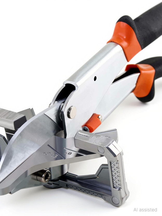 uptodatetools Adjustable Steel Multi-Angle Miter Shear Cutter Scissor Snip Wood Trim Wood Cutter