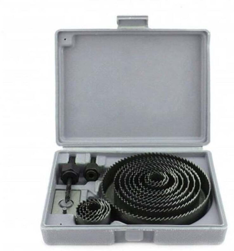 Gadariya King 16Pcs Hole Saw Kit 19-127mm Circular Round Cutting Sawing Kit Wood Cutter