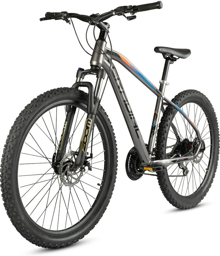 CRADIAC XC 900 24 SPEED|6061 ALLOY FRAME|ZOOM LOCKOUT SUSPENSION|shimano gears 27.5 T (inch) Mountain Cycle(24 Gear, Grey, Black, Only Front Suspension)