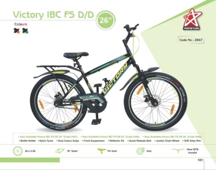 Popstar Victory Double disk sports cycle 26 T Mountain Cycle Price in