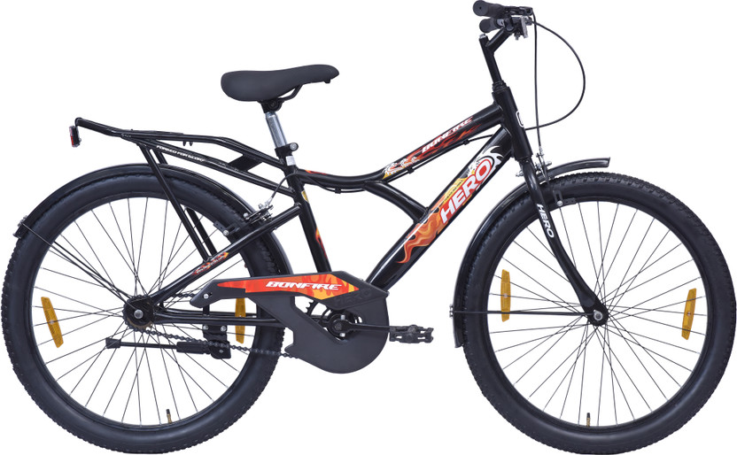 HERO HERO Bonfire 26 T (inch) Mountain Cycle(Single Speed, Black, Rigid) - Flipkart Deal