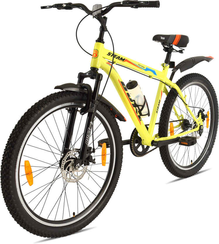 AVON STEAM 26T MTB Cycle for Men & Boys with Dual Disc Brakes & Double Wall Alloy Rim 26 T (inch) Mountain Cycle(Single Speed, Green, Only Front Suspension)